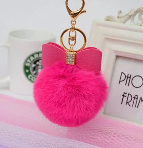 Pompom keychains